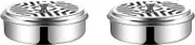 Voniecop 2X Stainless Steel Holder for Mosquito Coils, Fireproof Mosquito Spiral Container,Portable Metallic Mosquito Coil Holder