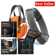 Eco-Friendly 50 FT Drain Snake - Perfect for Heavy Blockages Anywhere!