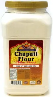 Rani Chapati Flour (100% Pure Whole Wheat Atta) 96oz (6lbs) 2.72kg PET Jar