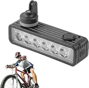 Safety Bell Light | 6 Lamp Beads Night Riding Headlight - with 120 DB Bell Speaker Front Handlebar Light 500 Lumens High-Brightness for