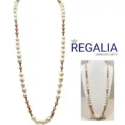 Handmade Beautiful Baroque Pearl with Moonstone & Oxidized Sterling Silver