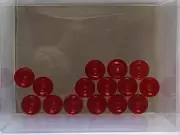 LEGO Parts - Trans-Red Plate, Round 1 x 1 - No 4073 - QTY 15