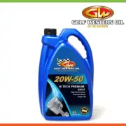 New * GULF WESTERN * HI-TECH PREMIUM 20W-50 Engine Oil, 6LTR - 30627