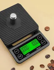 ANYGLEAM Dark Gray Home Kitchen Timer Coffee Scale 5Kg Accurate Measure Electronic Portable Digital Display