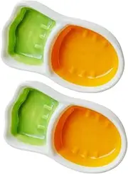 LIFKOME Compact Sauce Dipping Dish Small Ceramic Bowl Plates Tea Plates for Condiments