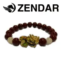 在飛比找momo購物網優惠-【ZENDAR】國際精品 瑪瑙玉石變色招財貔貅手鍊(2254