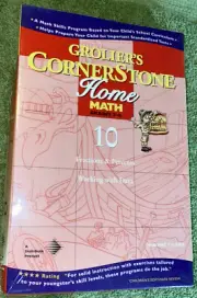 Grolier's Cornerstone Home Math Fractions/Percentages #10 Grades 7-8 CD-ROM New!