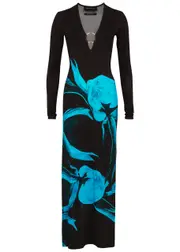 Louisa Ballou Helios Printed Stretch-jersey Maxi Dress - Blue - L (UK14 / L) L (UK14 / L)