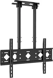 Ceiling TV Mount - Adjustable TV Mount Bracket, Double Pole TV Bracket Tilt TV Mount for 40-85 Inch TVs, Mounting on Ceilings, Maximum VESA 600x400mm