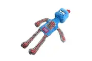GiGwi Monster Rope Plush Squeaker Dog Toy Medium Large - 4 Colours