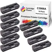 10 Pack Compatible Toner Cartridge Replacement for HP C3906A 06A (2,500 pages) for HP LaserJet 3100 3100se 3100xi 3150 AiO 3150se AiO 3150xi AiO 5L 5L FS 5L Xtra 6L 6L Pro 6L se 6L xi