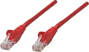 Intellinet Network Patch Cable, Cat5e, 1.5m, Red, CCA, U/UTP, PVC, RJ45, Gold Plated Contacts, Snagless, Booted, Polybag