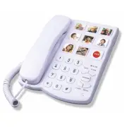 TelPal Big Button with Speaker for Seniors, Corded Amplified , Landline Phone...