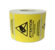 ESD 2x2 Attention Electrostatic Sensitive Devices Anti Static 500 Labels