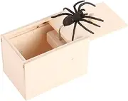 Spider in A Box | Realistic Soft Rubber Spider Prank Toy,Funny Toys, Prank Stuff, Fun Joke Scarebox Toy for Halloween Parties April Fool's Day