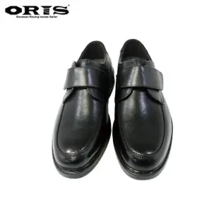 【oris 帆船鞋】輕量化黏扣帶懶人皮鞋-黑-S2901N01(真皮/皮鞋/防滑/耐磨/休閒)