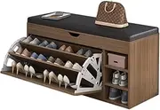 100cm Stool Rack Storage Box Cupboard Organiser Shelf Shoe Cabinet Bench