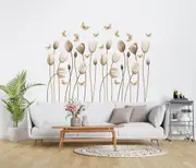 [Namly Design] Wallsticker - Tulip and Butterflies