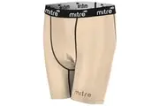 Mitre Neutron Compression Shorts Size SY 5-7y Kids Unisex Sports Tights Beige