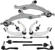 12Pcs Front Upper Lower Control Arm Ball Joint Sway Bar Tie Rod Ends Compatible For W166 X166 GL450 ML500 2013-2019