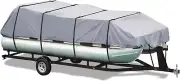 Waterproof Pontoon Boat Cover, Heavy Duty 600D Polyester Marine Grade Trailerabl