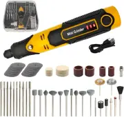 Mini Cordless Rotary Tool, 3-Speed and USB Charging with 57 Accessories