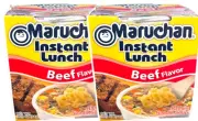 Maruchan Instant Lunch Ramen Noodles Soup Cups BEEF Flavor 2.25 oz 2 PACK