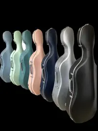 在飛比找Yahoo!奇摩拍賣優惠-新款碳纖維大提琴盒3.1KG超硬琴盒抗壓耐摔防水日用航空托運