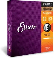 Strings, Acoustic Guitar Strings, Phosphor Bronze with NANOWEB Coating, Longest