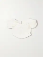 [A.L.C.] A.L.C. - Nora Off-the-shoulder Gathered Cotton-blend Poplin Top - White - US14 US 14 White