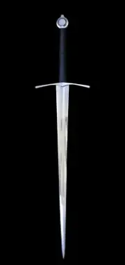 Knight Medieval Bastard Sword Battle Ready Functional Medieval Sword W/Scabbard