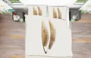 3D Golden Leaf A073 Bed Pillowcases Quilt Duvet Cover Boris Draschoff Zoe
