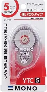 Tombow Pencil Mono YTC CT-YTC5 Correction Tape, 0.2 inches (5 mm)