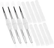 VINTORKY Pack Double Sided Lip Brush Silicone Makeup Brush Protective Cover Applicator Glitter
