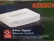 KEEBOX SGE08/Ethernet Switch: New and Factory sealed