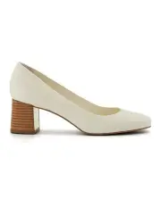 [Dune London] Assure Block Heel Pump in Cream