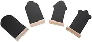 4pcs Tombstone Blackboard Decoration Wooden Decor Woodsy Decor Table Top Decor House Decorations for Home Wooden Crafts Wood Decor Easter Wooden Blackboards Small Blackboard Mini