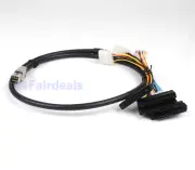 Mini SAS SFF-8644 to 4 SFF-8482 Cable IDE Power Wire HDD Drive RAID Adapter