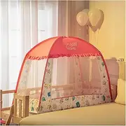 Encryption for Yurts Foldable Mosquito Net Bed Canopy Portable Travel for Single/Double Bed-Up Camping Tent Nets/Pink/80 * 150Cm