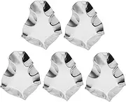 LABRIMP 5pcs Stainless Steel Oyster Holder Metal Clam Shells for Grilling Cooking Seafood Versatile Kitchen Accessory for Buffets and Hot Pot