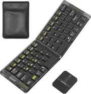 ✨ ANDLUCK Foldable Bluetooth Keyboard & Mouse - Compact & Portable ✨