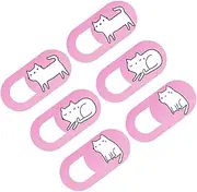 DOITOOL Pack Pink Cat Camera Cover Slide Webcam Lens Protector Privacy Camera Shutter for Laptop Computer Phone Tablet