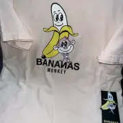 Bananas Monkey Light Peach Size 6/M Shirt T-shirt Streetwear Design