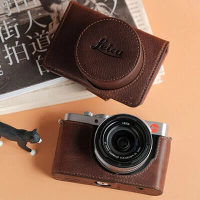 Leather Camera Bag Case For Leica Dlux8 D-LUX8 Genuine Protect Cover Belt Strap