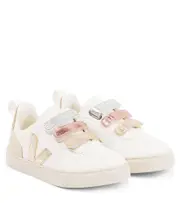 [Veja Kids] Veja Kids V-10 leather and suede sneakers UK 10.5 white