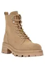 Marc Fisher LTD Womens Lucien Lace Up Boots 8 M Natural COLOR NIB
