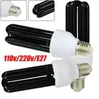 1/3PCS AC 110/220V 40W UV Light E27 Ultraviolet Lamp Blacklight 395nm Bulb