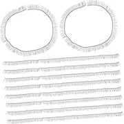 COHEALI Pcs Doll False Eyelashes Thick Curled Lashes for DIY Doll Crafts Decorative Lashes for Women Cosplay