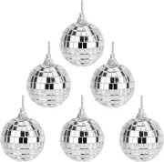 Mirror Disco Balls Set - Silver Disco Party Decoration Bright Reflective Mirror