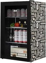 FREEZYMAN Independent Wine Cellar, Wine Cabinet Refrigerator, Wine Cooler, Temperature Controlled Refrigerated Ice Bar, Transparent Tempered Glass Door (Color : Black, Size : 47 * 47.5 * 84.7cm)